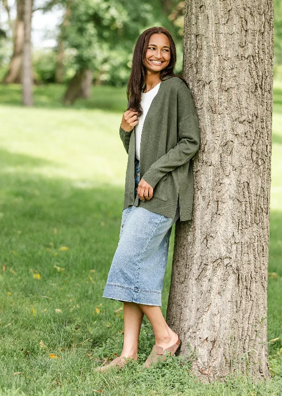 Weekend Discounts to Savor Caroline Open Front Knit Cardigan - FINAL SALE