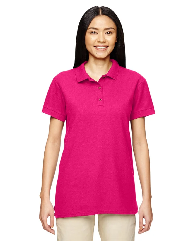 Gildan Premium Cotton Ladies Double Pique Polo Shirt | Heliconia