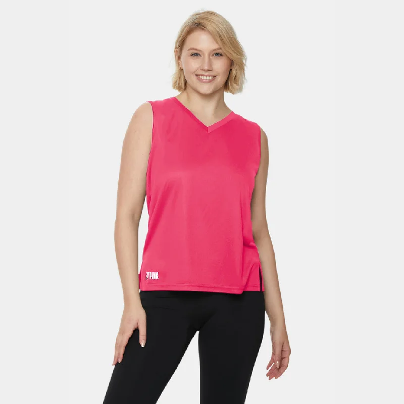 Stock Up and Save Lightweight Sports Vest V-Neck Pink