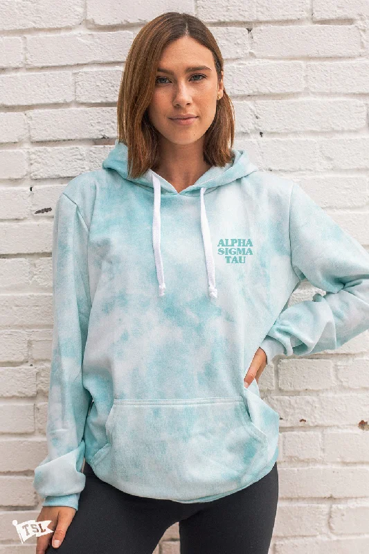 Low Prices Alpha Sigma Tau Digi-Tie Dye Hoodie