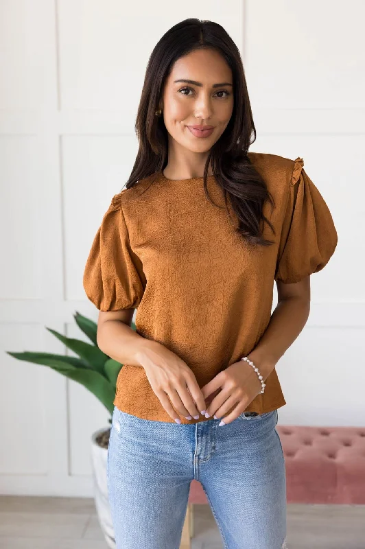 Weekend Savings Sensation Joyous Puff Sleeve Blouse