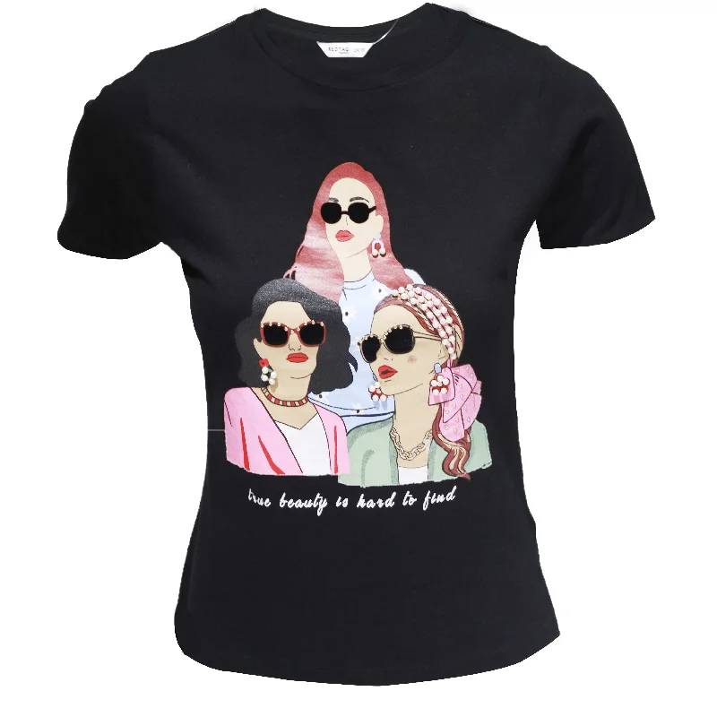 Today’s Deal Charcoal  Embellished T Shirt