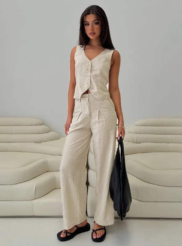 Early Access Sofi Vest Top Beige