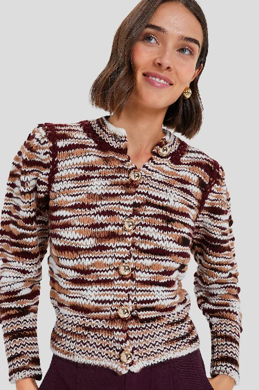 Exclusive Weekend Offers Inside Brown Multi Yasmine Cardigan
