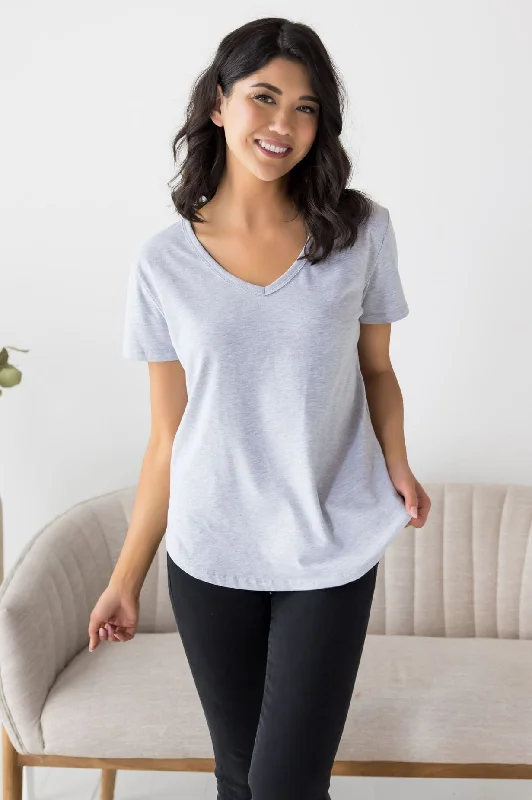 Bargain Prices Not Just Basic V-Neck Tee