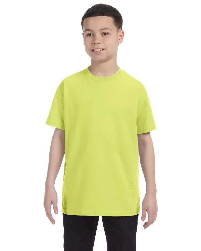 Jerzees Youth Heavyweight 50/50 T-Shirt | Safety Green