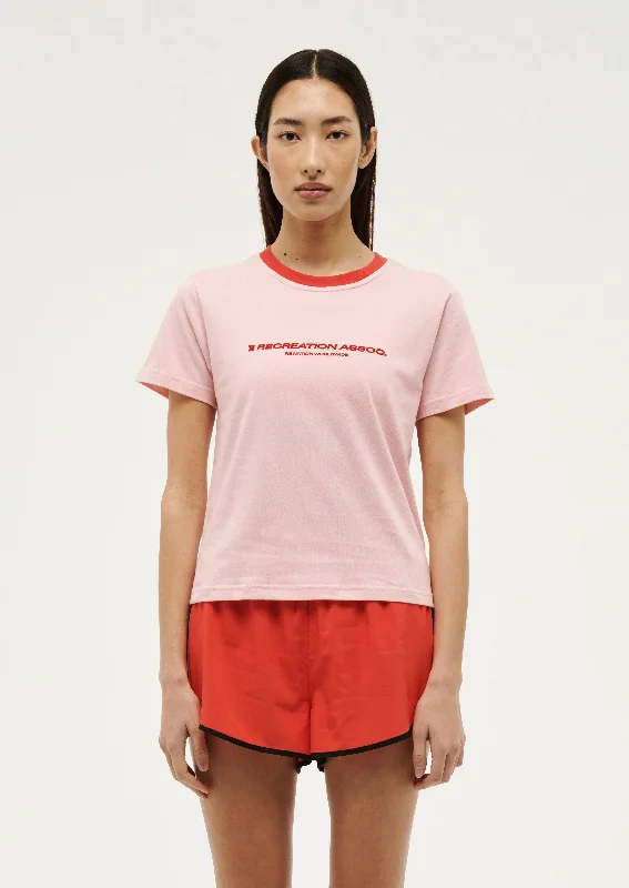 Weekend Deal DEPARTMENT SHORT SLEEVE TEE IN CRYSTAL ROSE
