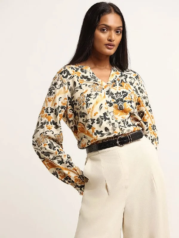 Reduced Prices LOV Off-White Printed Top