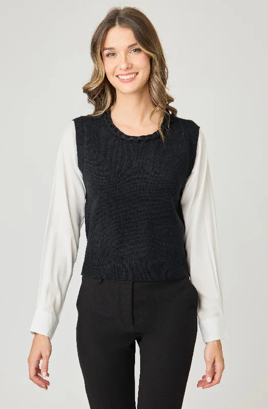 Weekend Discounts to Snag 2-Fer Knit Top Blouse