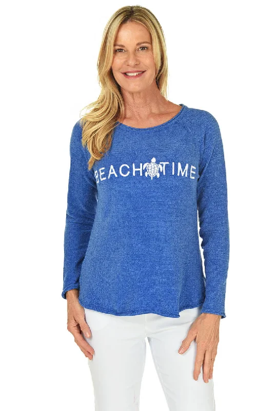 Limited Quantity Beach Time Embroidered Chenille Sweater