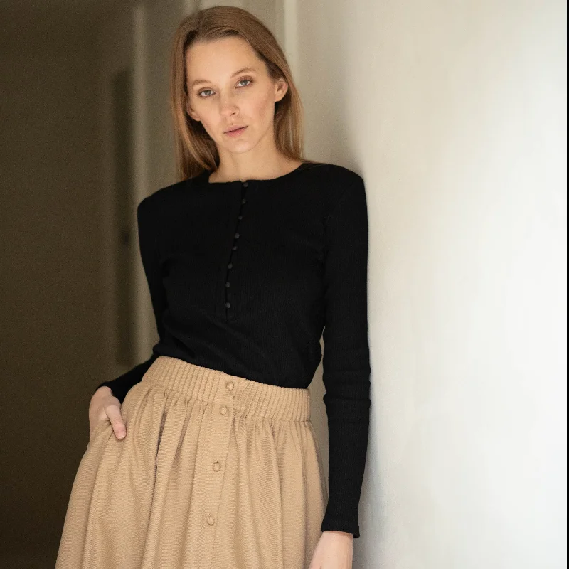 Weekend Specials to Indulge In Rib Lace Top | Black [Final Sale]