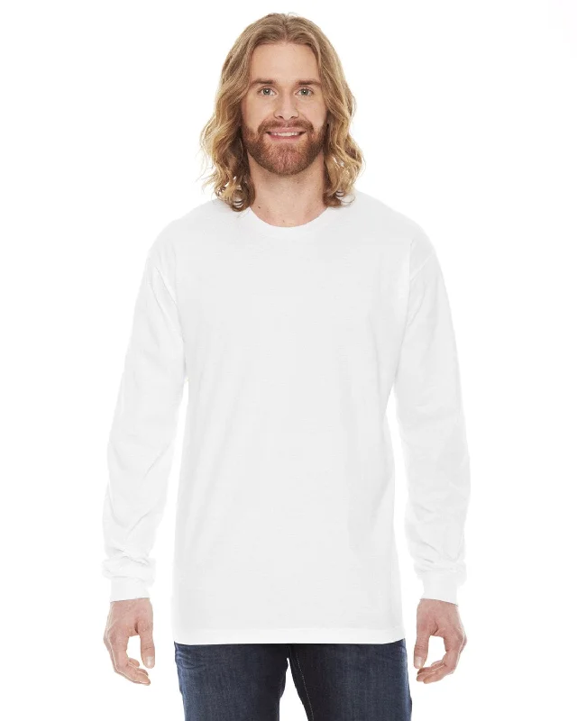 American Apparel Unisex Fine Jersey Long Sleeve T-Shirt | White