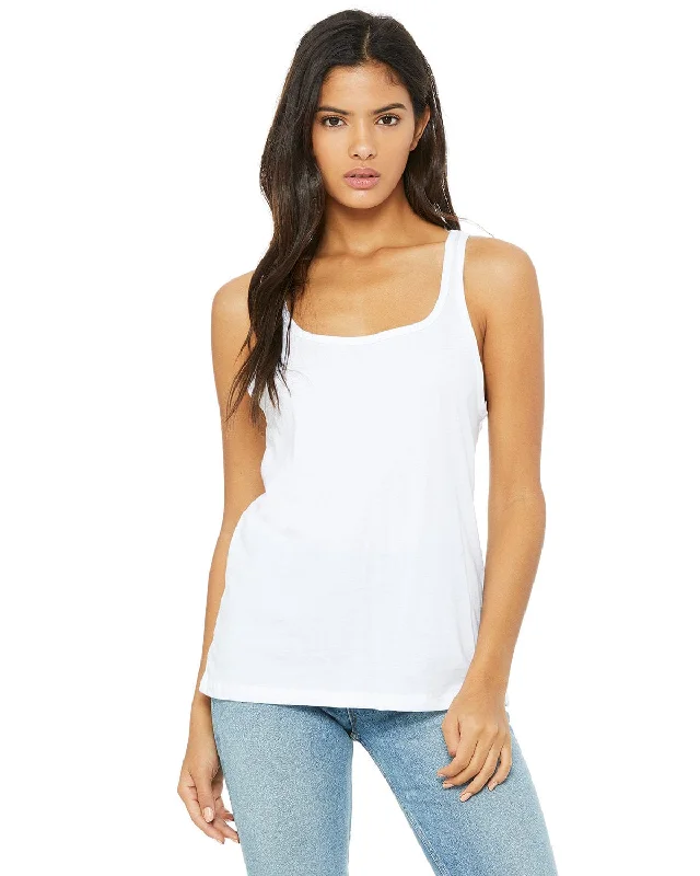 Bella+Canvas Ladies Relaxed Jersey Tank | White