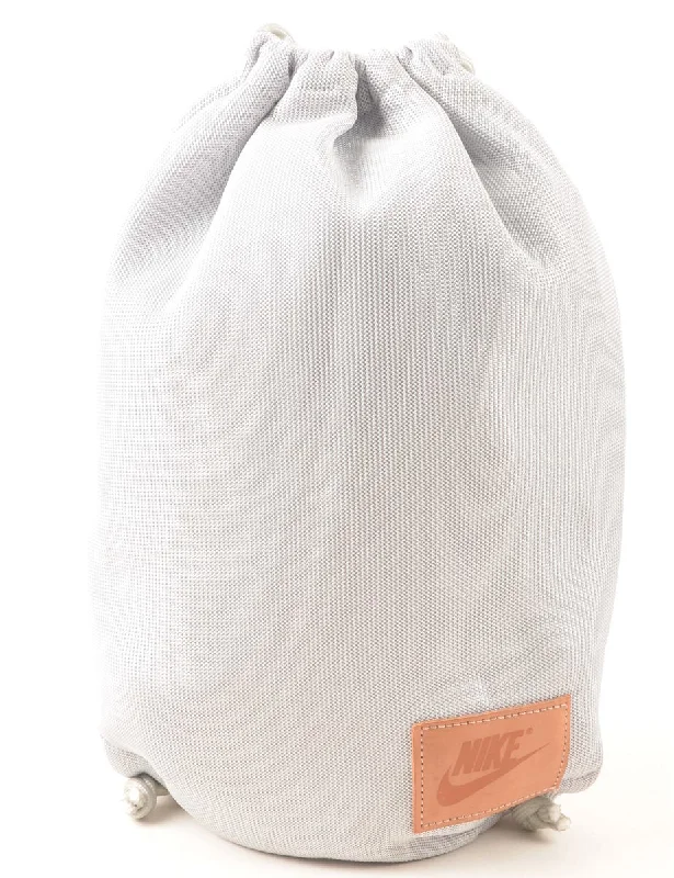 Nike Light Grey & Tan Drawstring Backpack - S