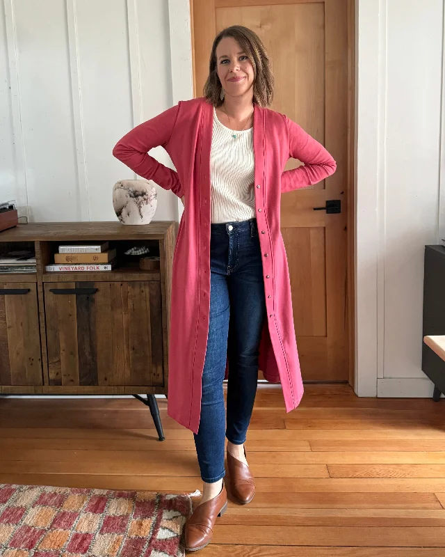 Weekend Savings Delight LENA doubleknit duster/dress in Soft Hibiscus