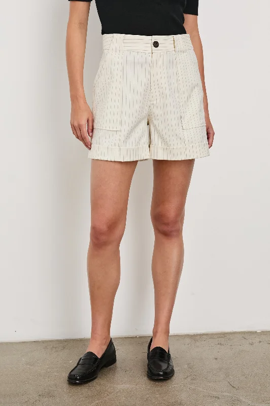 Super Bargain MARYAM SHORT - BIRCH PINSTRIPE