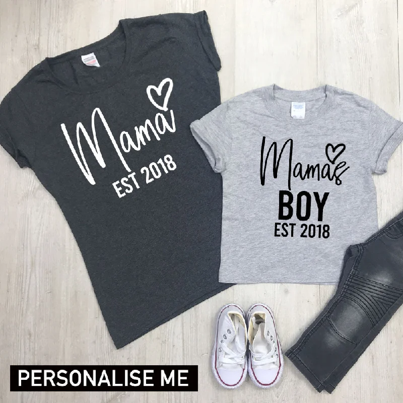 Weekend Offers That Thrill Mama & Mama's Boy Large Logo Mum & Kid Matching Tees (MRK X)