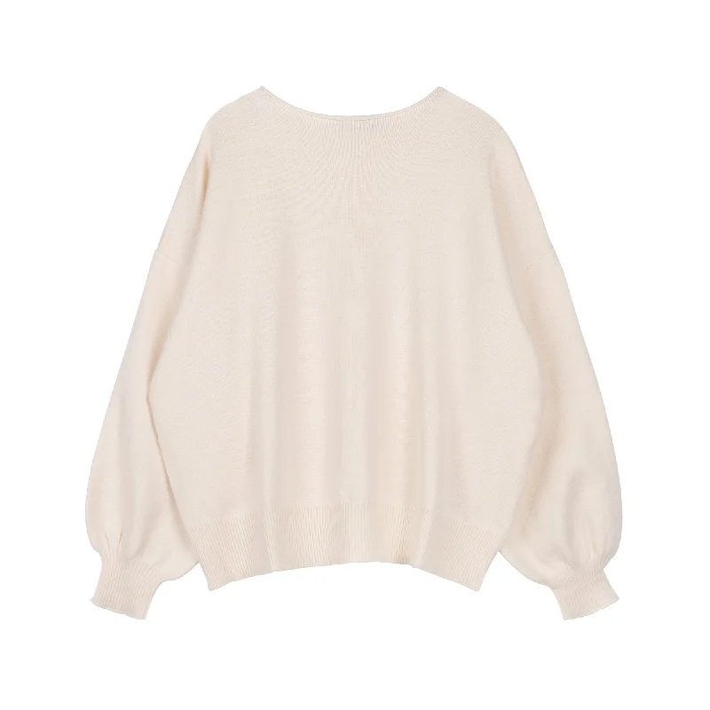 Low Cost Comfy Oversized Sweater | White [Final Sale]
