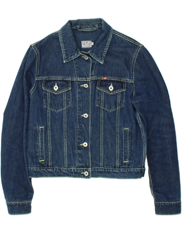 Daily Specials MUSTANG Womens Crop Denim Jacket UK 16 Large Blue Cotton