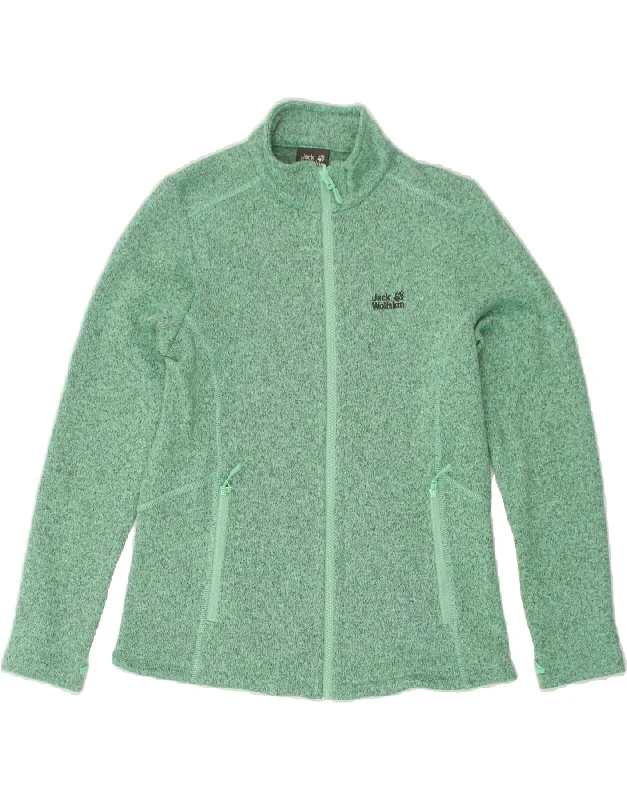Big Savings JACK WOLFSKIN Womens Fleece Jacket UK 10/12 Medium Green Polyester