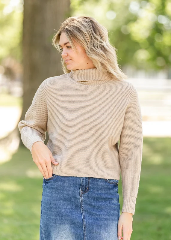 Weekend Specials You Can't Miss Turtleneck Dolman Sleeve Sweater - FINAL SALE