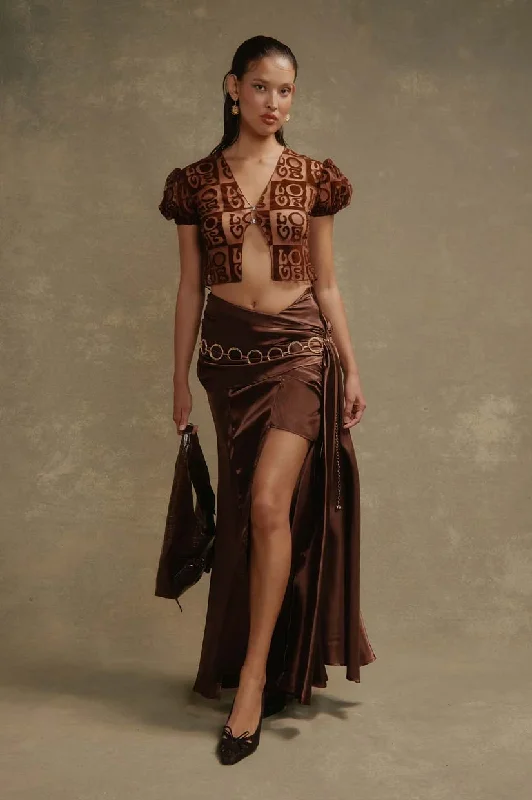 Weekend Savings Extravaganza House Of Sunny Casa Amor Top - Brown
