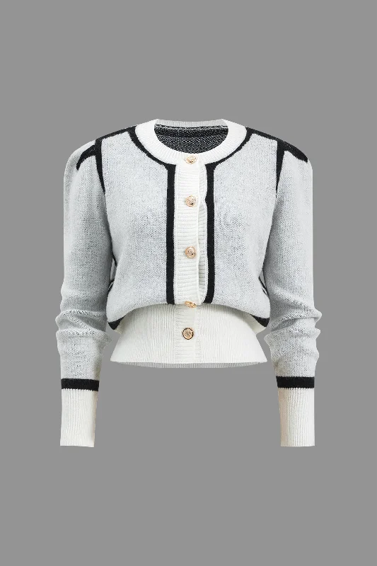 Flash Sale Sweater Button Detail Cardigan