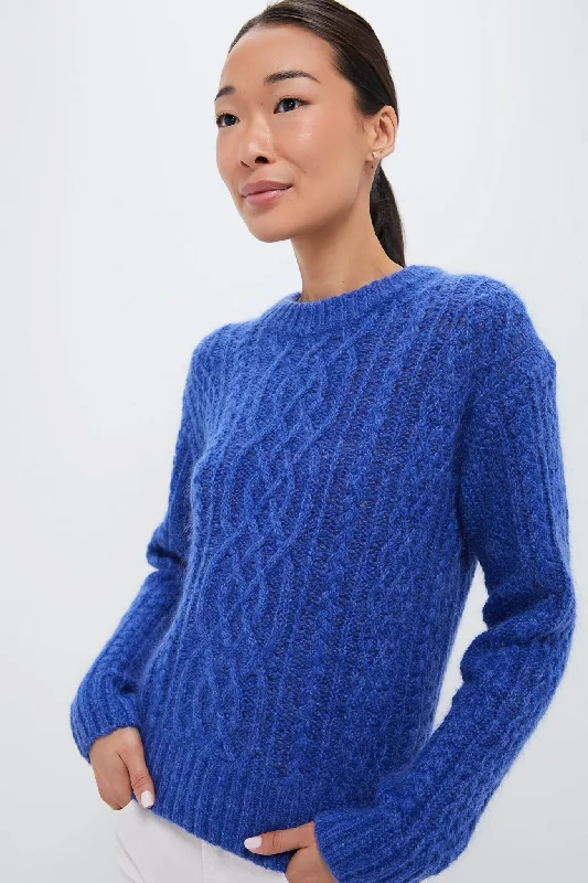 Weekend Discounts to Savor Cobalt Willow Fisherman Sweater
