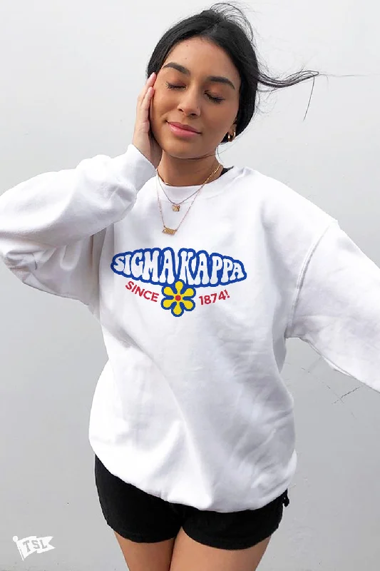 Stock Up and Save Sigma Kappa Funky Crewneck
