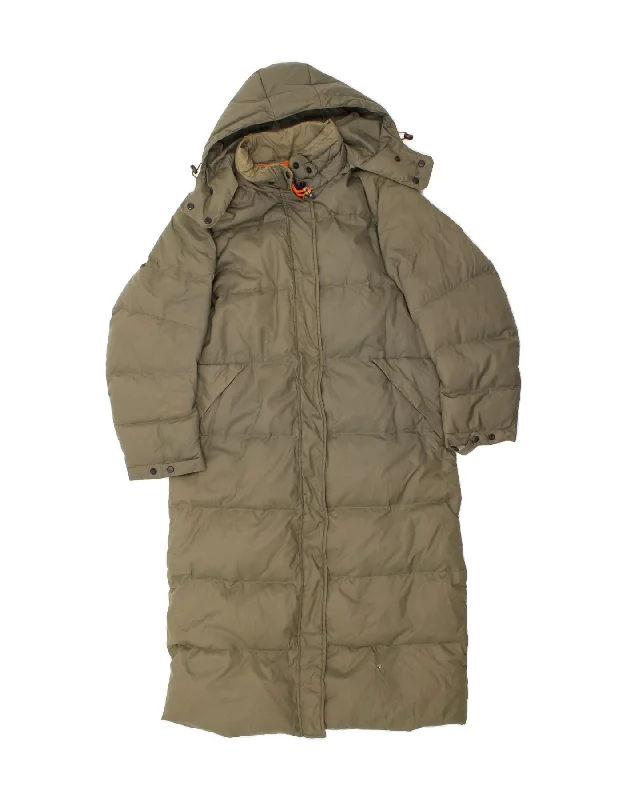 Can't Miss BELFE Womens Hooded Padded Coat IT 48 XL Khaki Polyester