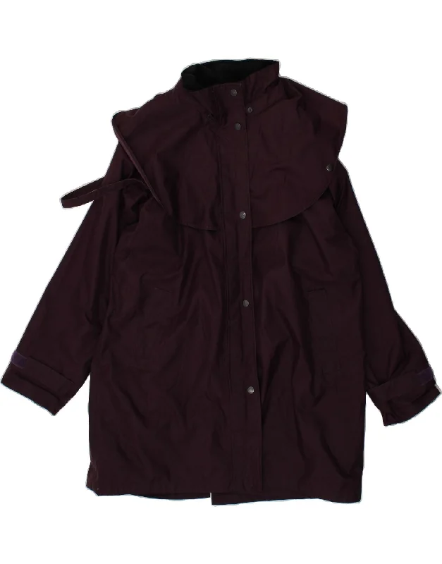 Sale Event JACK MURPHY Womens Loose Fit Raincoat UK 20 2XL Purple Polyester