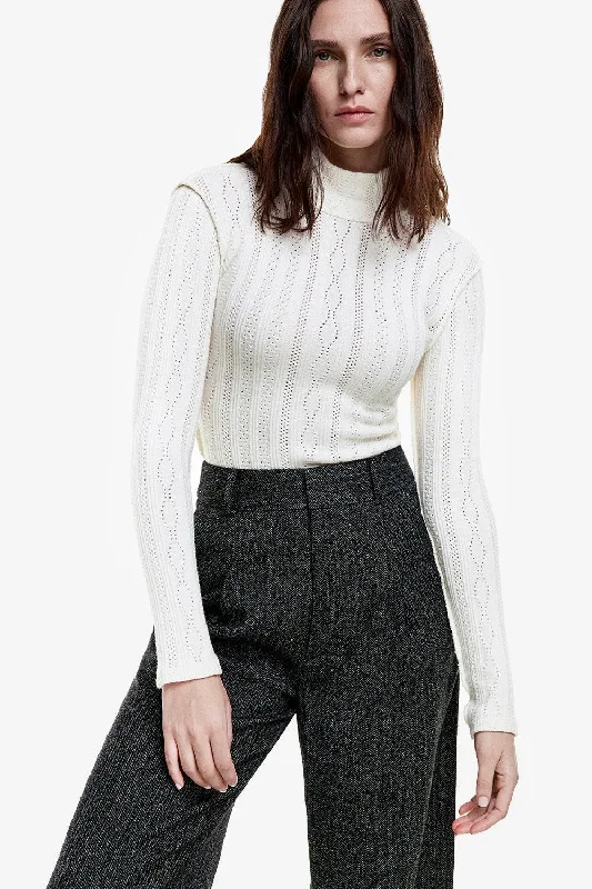 Limited Availability Smythe - Pointelle Knit Turtleneck - AS2401