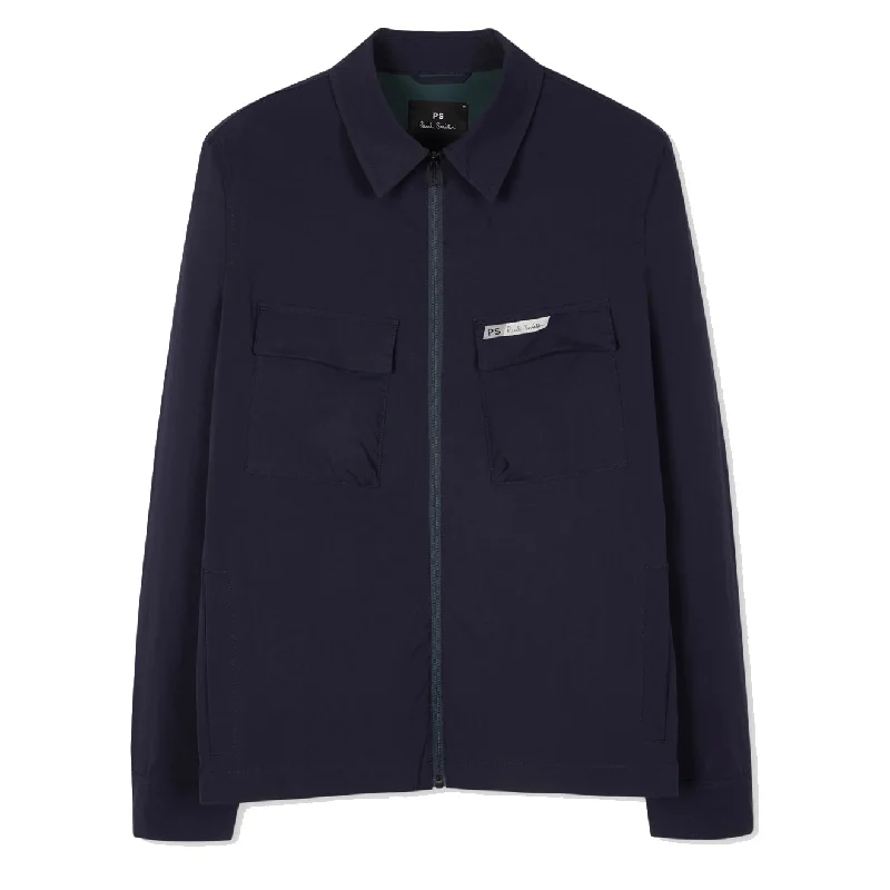 Paul Smith Zip Overshirt Very Dark Navy