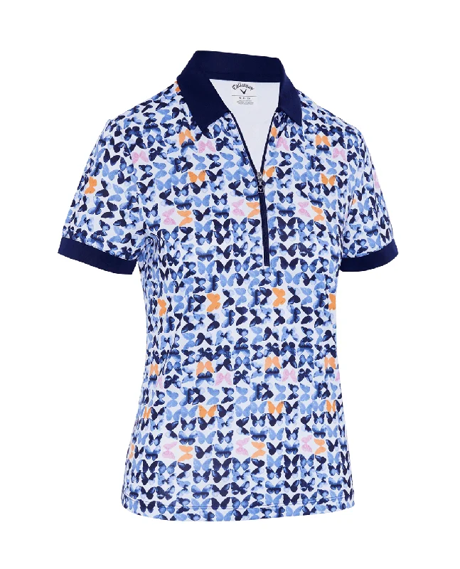 Savings Galore SIZE M - CALLAWAY Metamorphosis Short Sleeve Polo CGKSE070 Brilliant White