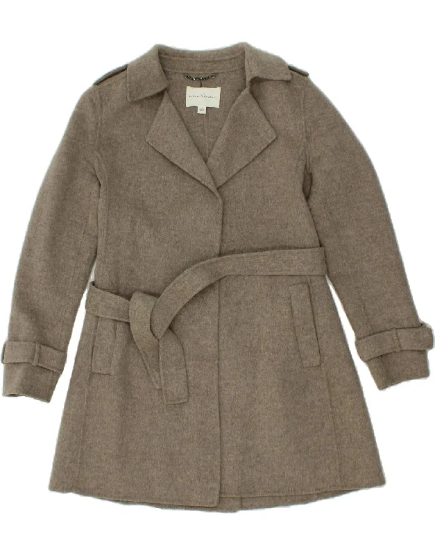 Extra Discounts BANANA REPUBLIC Womens Overcoat UK 10 Small Grey Wool