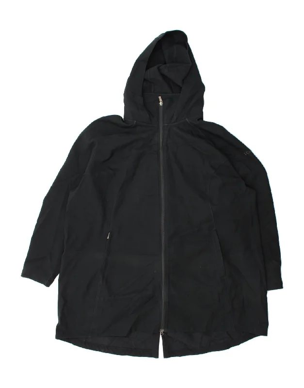 Midnight Sale COLUMBIA Womens Oversized Hooded Windbreaker Coat UK 22 3XL Black