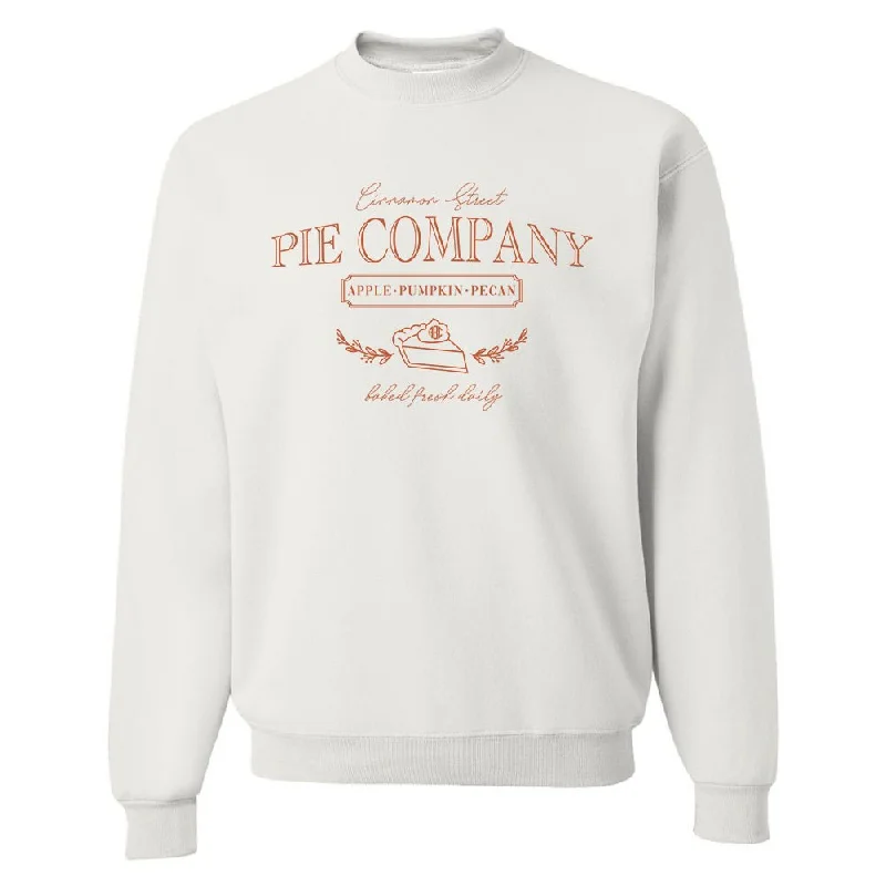 Special Promotion Monogrammed 'Pie Company' Crewneck Sweatshirt