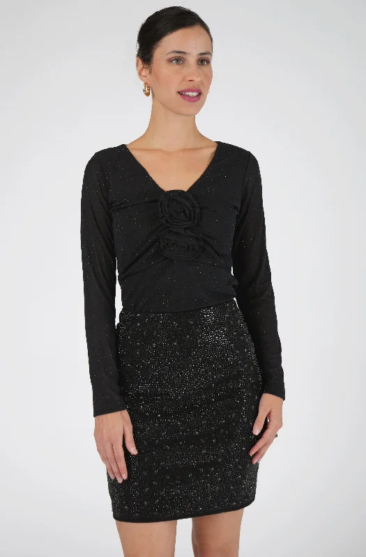 BLACK RHINESTONE