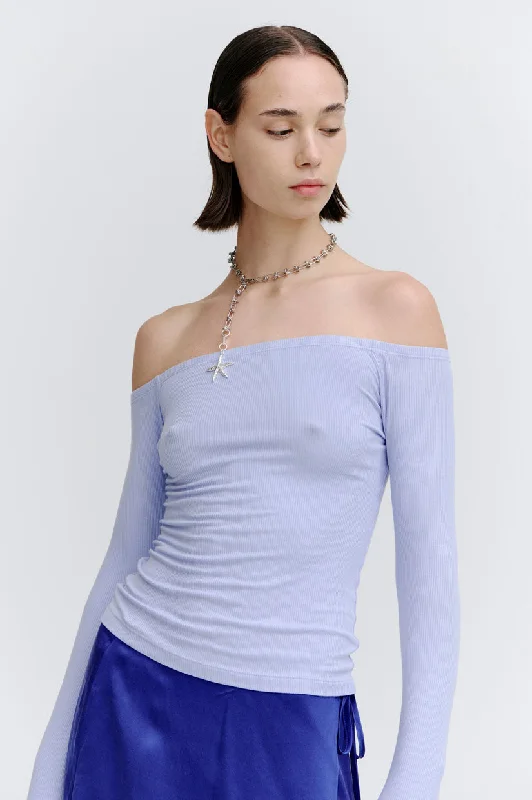 Hurry In Permanent Vacation Composure Top - Glacier