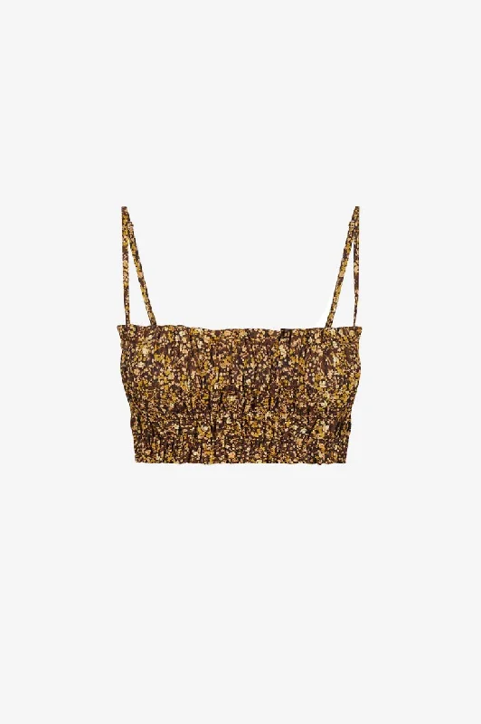 Limited Availability Shona Joy Lilou Shirred Bralette - Mimosa