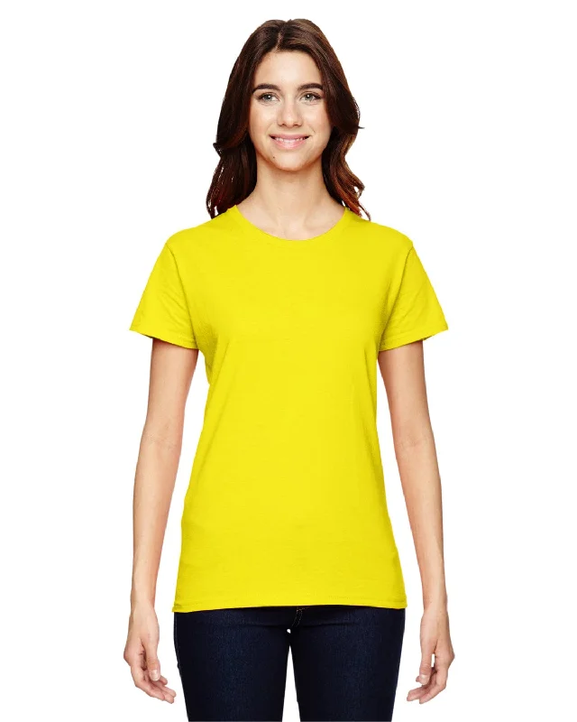 Anvil Ladies Fashion Fit T-Shirt | Neon Yellow