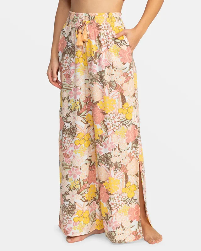 Markdown Madness Tropical Rhythm Wide Leg Beach Pants