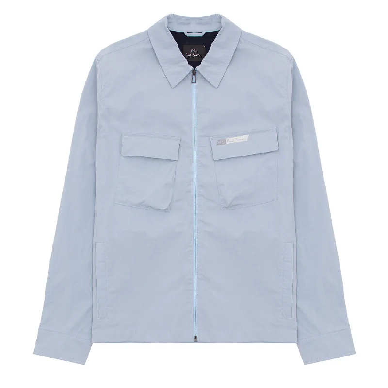 Paul Smith Zip Overshirt Light Blue