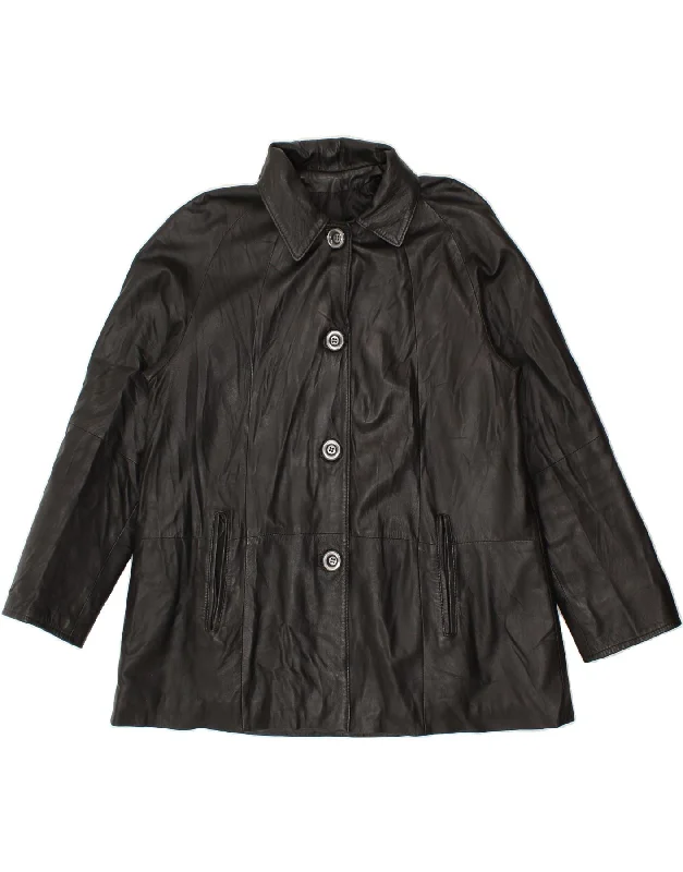 Unbeatable Prices MIRA FURS Womens Leather Jacket IT 44 Medium Black Leather