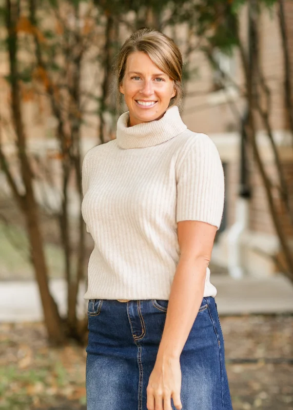Special Savings Kinley Turtleneck Short Sleeve Sweater - FINAL SALE