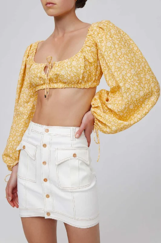 Price Reduction Significant Other Sasha Top - Champagne Pansy