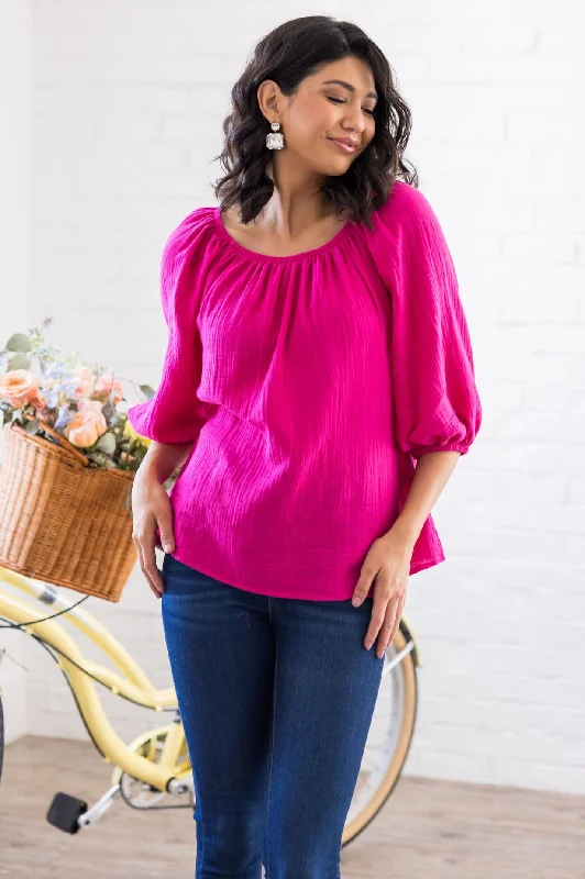 Price Break Joy Abounds Textured Top