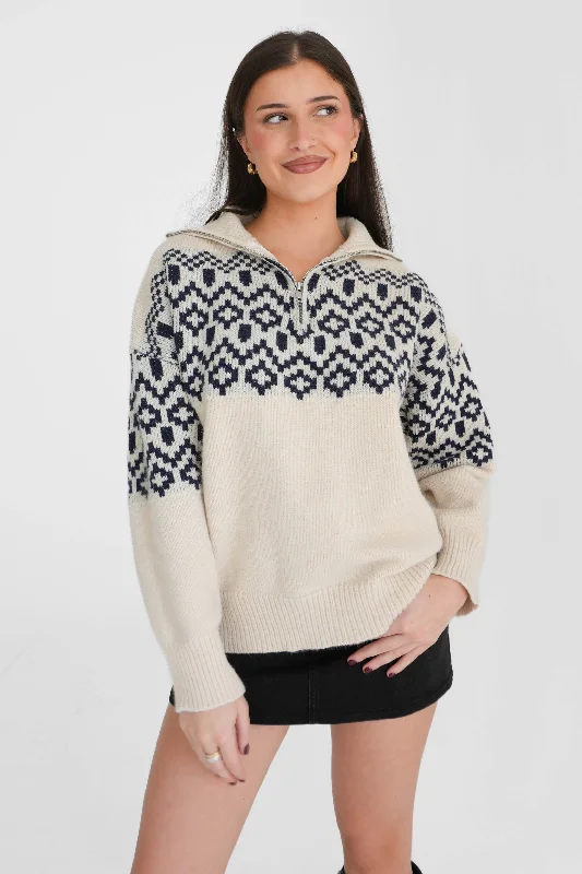 Special Offer Abigail Quarter Zip Sweater