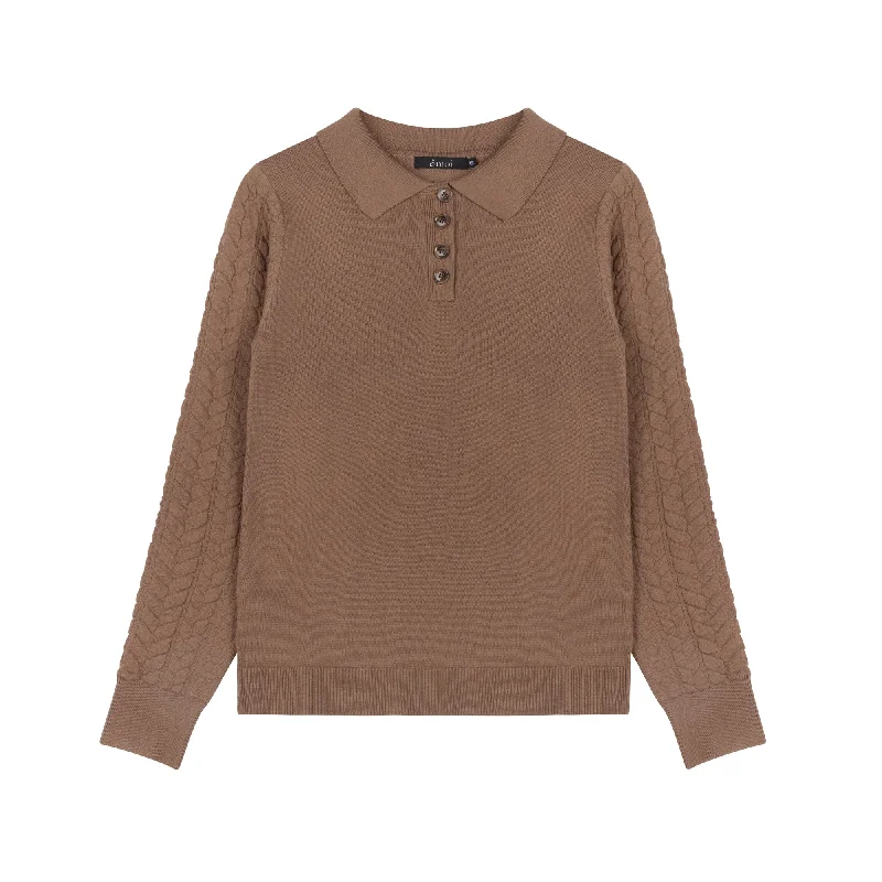 Exclusive Preview Textured Sweater | Brown [Final Sale]