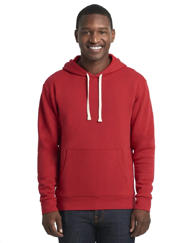 Next Level Apparel Unisex Santa Cruz Pullover Hooded Sweatshirt | Red